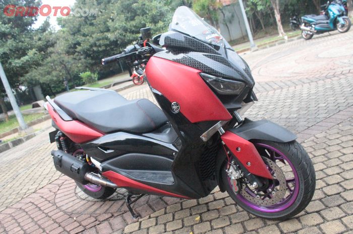 Yamaha XMAX upgrade kaki-kaki pasang part racing