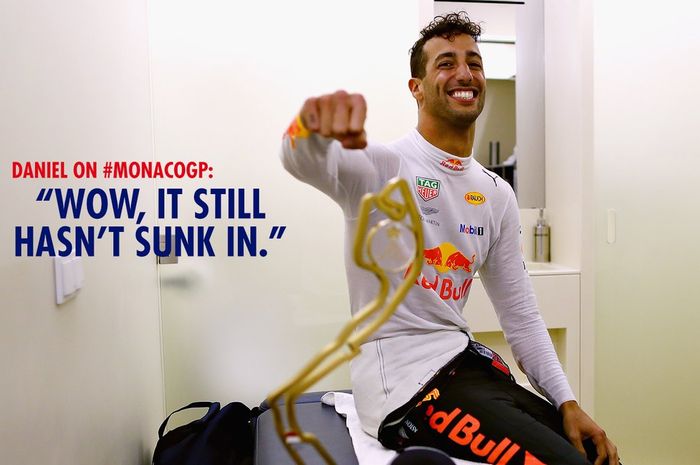 Daniel Ricciardo menyebut kemenangan di GP F1 Monako ini tidak didapatnya dengan mudah