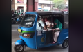 Coba Bantu Ngitung, Video Bajaj Kelebihan Penumpang Ini Viral, Langsung Bikin Melongo