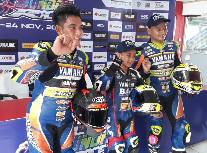 (Ki-Ka): Gupita Kresna, Nicky Hayden, dan Syamsul Arifin.