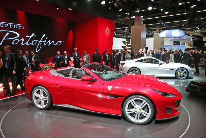 Ferrari Portofino saat di ajang Frankfurt Motor Show 2017