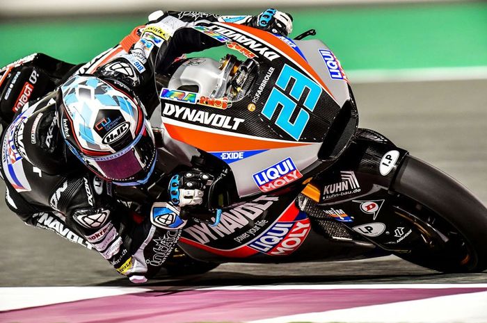 Marcel Schrotter meraih pole positions di Moto2 Qatar 2019, sementara Dimas Ekky start dari baris paling belakang