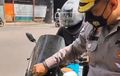 Kepergok Tempel Pelat Nomor Pakai Lakban, Yamaha N-Max Gemetaran Dihentikan Polisi