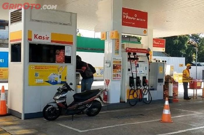 SPBU Shell dengan stok BBM kosong di Jawa Timur
