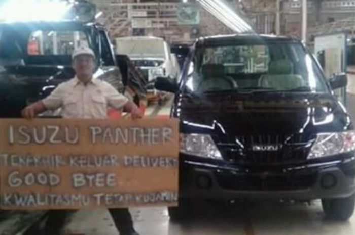 Sedang ramai di media sosial foto yang menunjukan produksi terakhir Isuzu Panther.