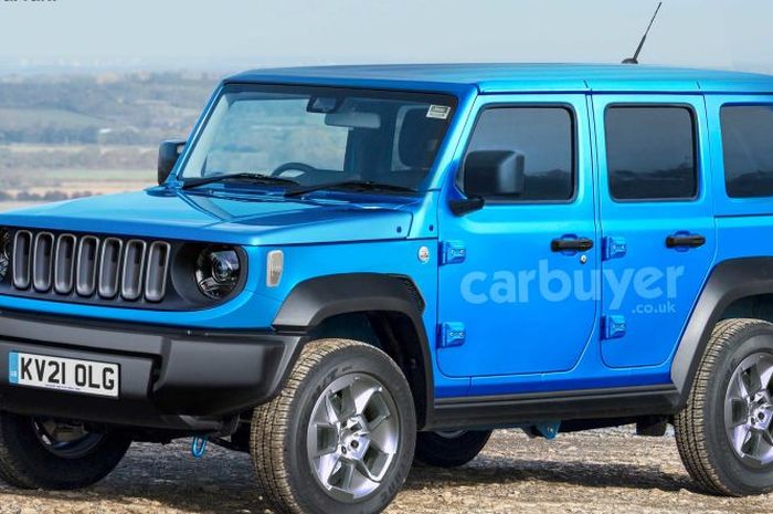 Ilustrasi. Model yang disinyalir merupakan SUV 7-seater Jeep di 2022. 