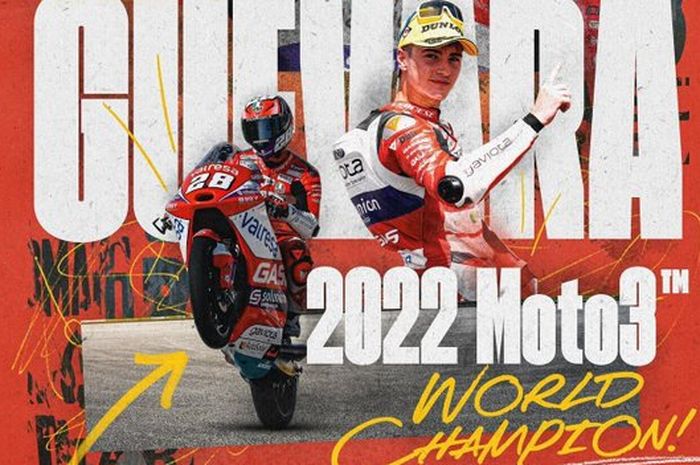 Izan Guevara Raih World Champion Moto3 2022 di Moto3 Australia 2022.