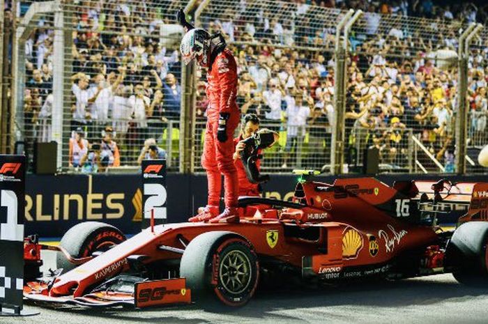 Charles Leclerc meraih pole position kelima di F1 SIngapura