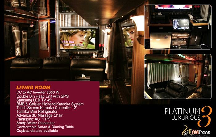 Living room Platinum Luxurious 3 bus AMTrans Luxurious