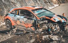 Hyundai i20 Hancur! Ini Video Ott Tanak Kecelakaan, Terbang dan Terguling di Reli Monte Carlo