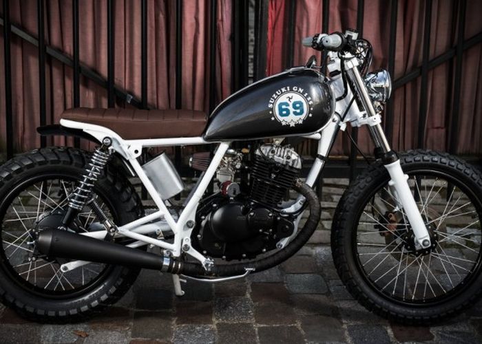 suzuki thunder 125 modif scrambler