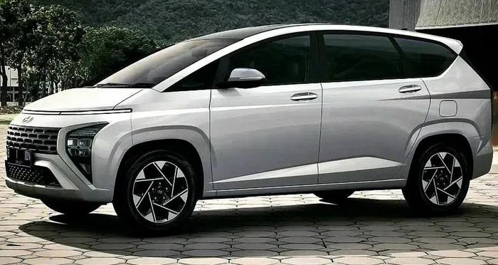 Kemiripan desain Hyundai Stargazer dengan Mitsubishi Xpander di bagian samping belakang