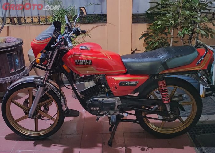 Yamaha RX-Spesial upgrade kaki-kaki pakai pelek racing Sprint ring 18