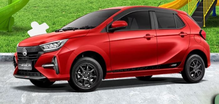 Warna baru Compagno Red pada Daihatsu Ayla terbaru