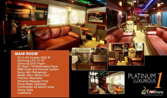 Interior main room Platinum Luxurious 1 bus AMTrans Luxurious