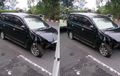 Bumper Depan Rusak Parah, Nih Kronologis Avanza Ngendon Di Kuburan