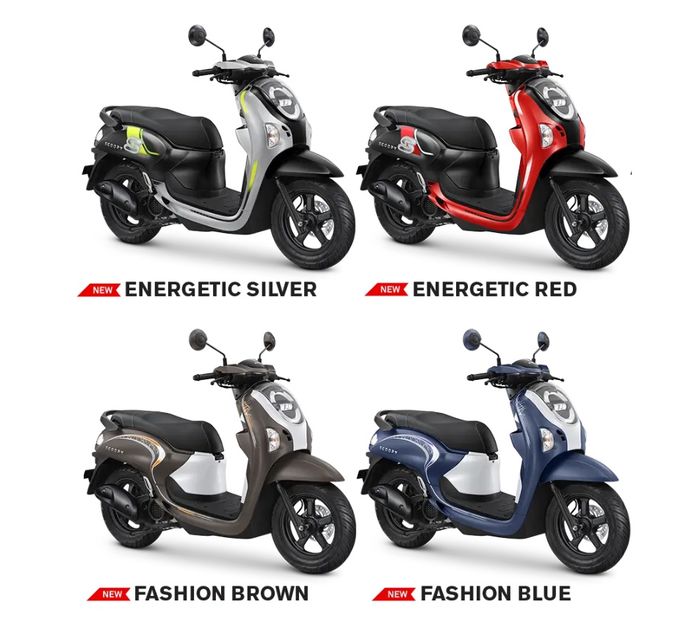 Pilihan warna Honda Scoopy Energetic dan Fashion
