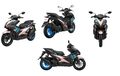 Yamaha Aerox dan MX King 150 Doxou Version Desainnya Baru, Birunya Mirip Neon