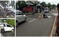 Vario Remuk Ban Rontok, Disambar Mobilio Dari Belakang, Pemotor Terseret Hantam Pohon