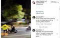 Pemotor Tiarap Disepak Polisi Jaket Ijo, Netizen Terbagi Dua Kubu