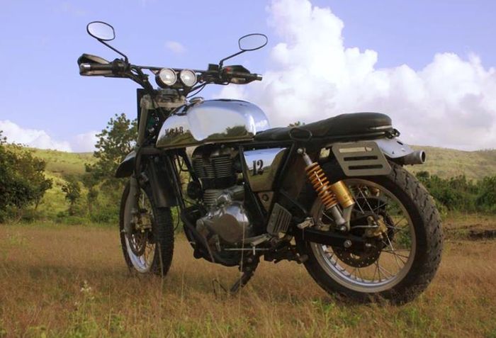 Royal Enfield Continental GT custom scrabler besutan Nomad MC