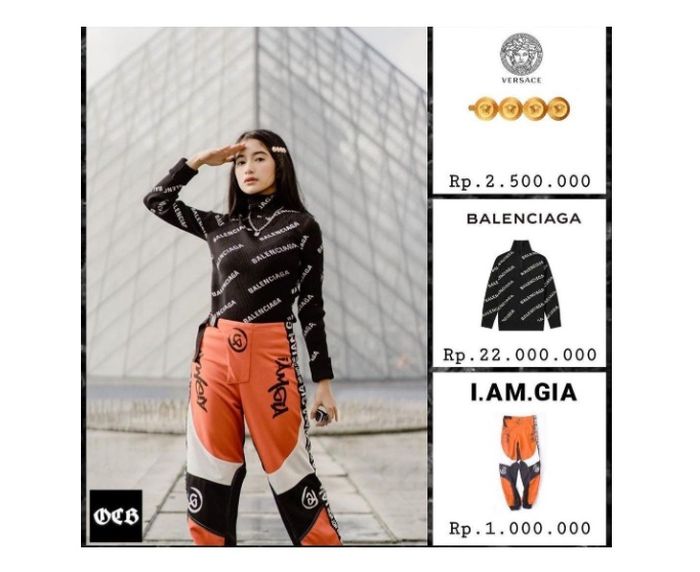 Harga outfit yang dipakai Atasya Yasmine