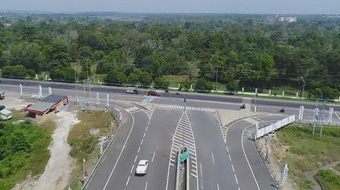 Ilustrasi jalan tol.