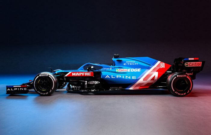 Alpine A521, mobil tim pabrikan asal Prancis yang bermarkas di Enstone, Inggris