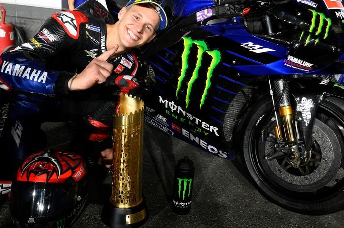 usai berhasil meraih kemenangan di Qatar, Fabio Quartararo penasaran melihat performa motor Yamaha pada MotoGP Portugal 2021