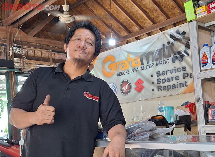 Adi Maulana Danu, jarang ganti kampas rem membuat cakram atau piringan jadi cepat habis