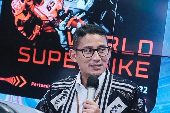 Menteri Pariwisata dan Ekonomi Kreatif, Sandiaga Uno mengapresiasi seluruh pihak yang mempersiapkan WSBK Indonesia 2022 di Sirkuit Mandalika