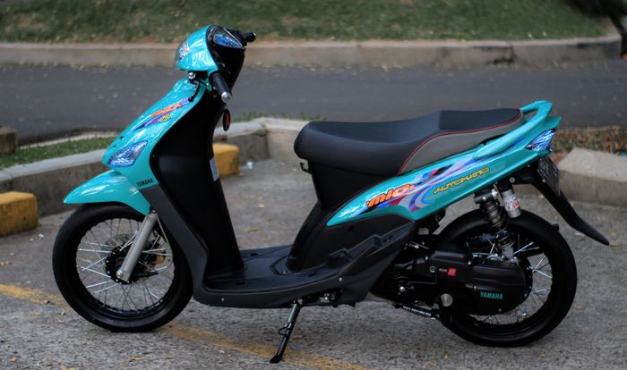 Yamaha Mio Sporty upgrade kaki-kaki ala road race