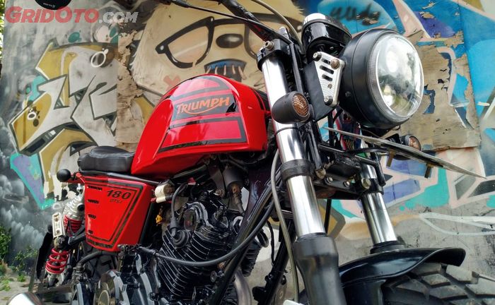 Scrambler sangar basis Pulsar 180 NS pasang sokbreker Byson