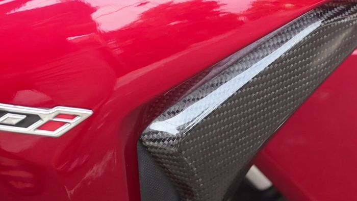 Bodi Honda Vario 150 merah merona dikombo karbon kevlar