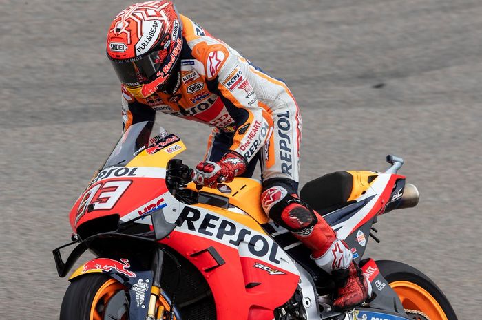 Marc Marquez berhasil meraih pole position, sementara Valentino Rossi yang crash di Q1 harus start ke-11,berikut hasil  kualifikasi MotoGP Jerman 2019