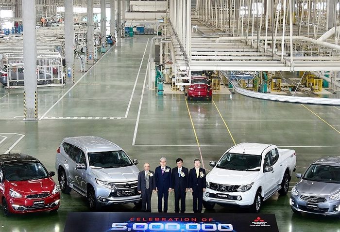 Mitsubishi Thailand rayakan 5 juta produksi kendaraan di pabriknya