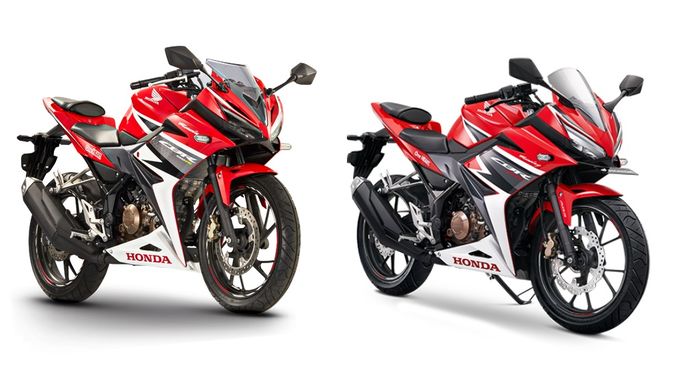 CBR150R lama (kiri) dan CBR150R baru (kanan)