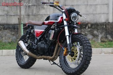 Kawasaki Z250 Dari Naked Berubah Jadi Scrambler Siap Ngeblar