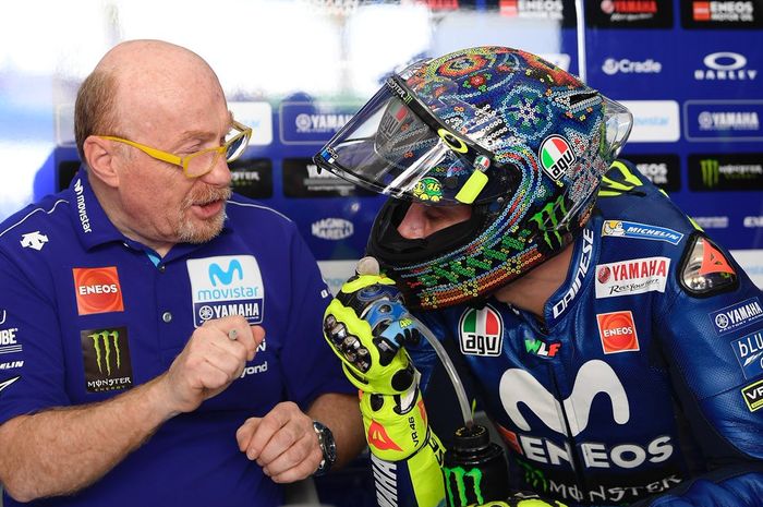 Valentino Rossi di tes pramusim MotoGP, di Sepang, Malaysia 28 Januari 2018