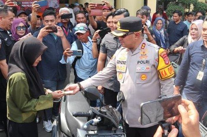 Polisi mengembalikan motor hasil pencurian ke pemilik asli