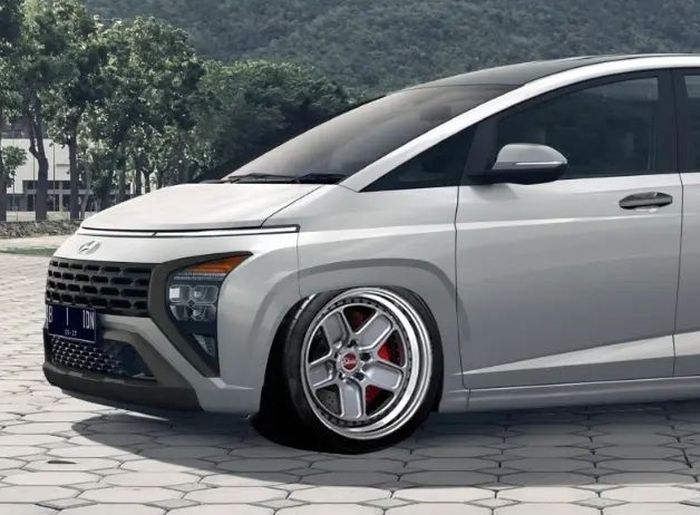 Digital modifikasi Hyundai Stargazer tampil elegan usung gaya bagged