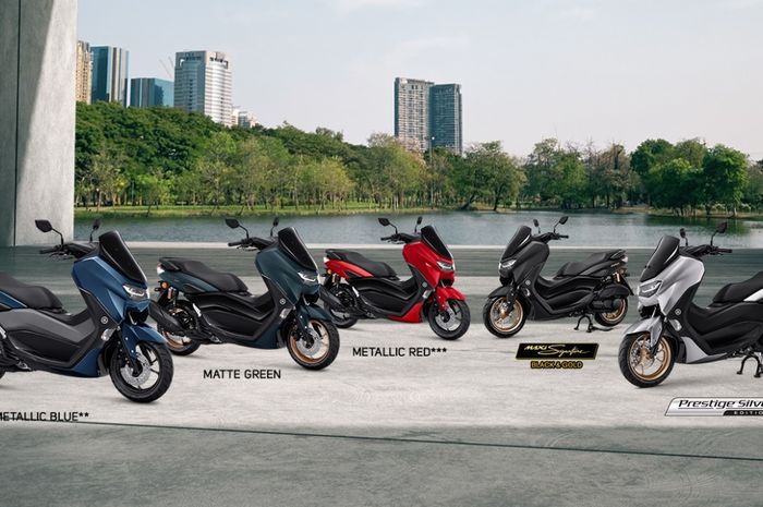 Seluruh pilihan warna Yamaha All New NMAX dari semua tipe