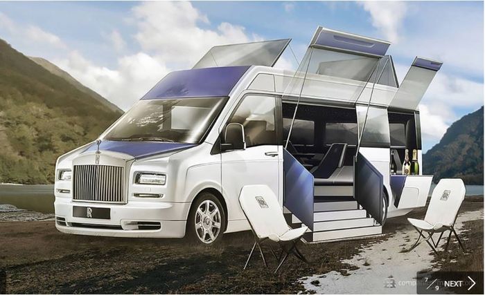 Tampilan Rolls-Royce jadi mobil kamping