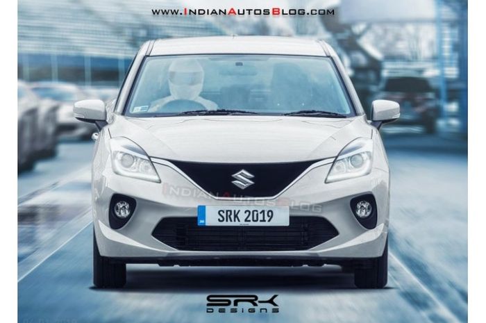Renderan sosok Suzuki Baleno hatchback