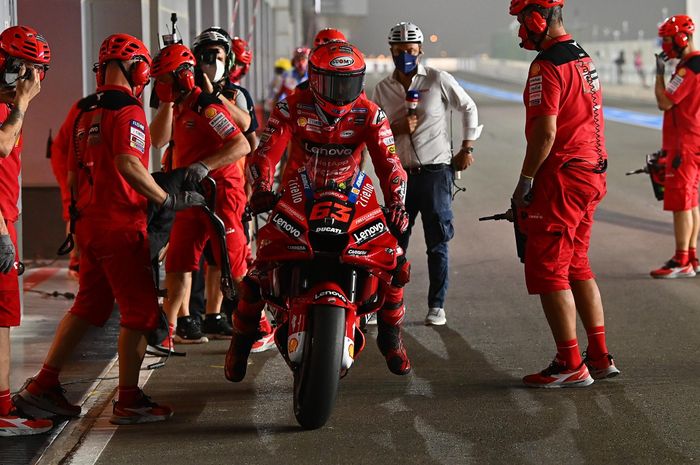 Pecco Bagnaia mendapat kritikan gara-gara protes ke Ducati