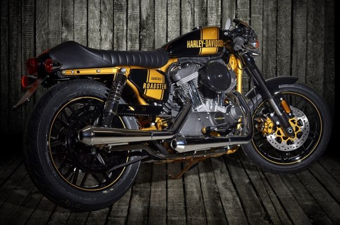 Harley-Davidson Sportster 1200 custom cafe racer dari Onorio Moto