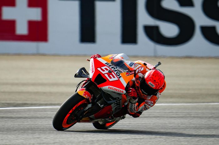 Meraih hasil positif dengan finis kelima, Marc Marquez merasa beruntung dibantu hujan saat MotoGP Thailand 2022