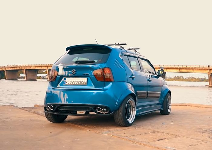 Tampilan belakang modifikasi Suzuki Ignis asal India