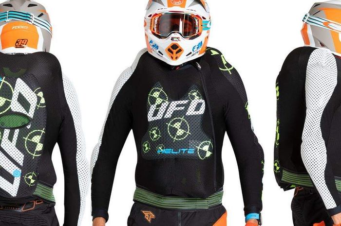 Rompi airbag buatan Helite yang siap dijajal di ajang Reli Dakar 2021.
