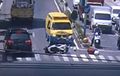 Honda PCX Anggota Polisi Tergeletak, Hantam Ambulans Lawan Arah, Sopir Diperiksa